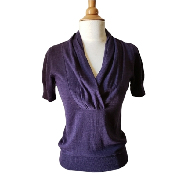 Merino Wool Draped Collar Sweater The Limited XS - Picture 1 of 7